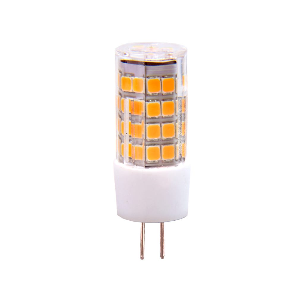 Chandelier 4-Pack Spotlight Light Bulb Lamps 110V 4W 300 Lumen Dimmable G4 LED Bulbs G4 Bi-Pin Base Bulbs for Landscape Warm White 3000K Replace 40W G4 Halogen Ceiling Lights