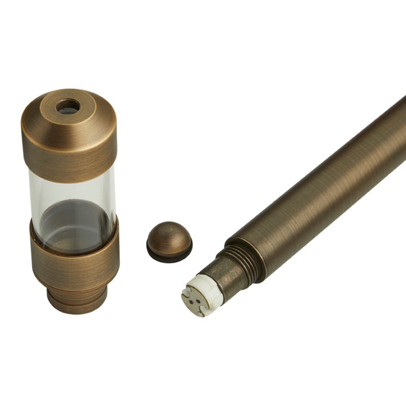 Mini Flat Hat Brass Path Light (3