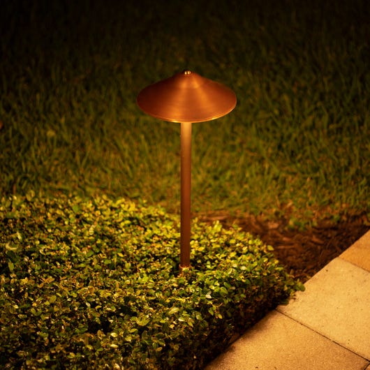 Max Spread Copper Path Light Volt, Copper Outdoor Lighting Low Voltage