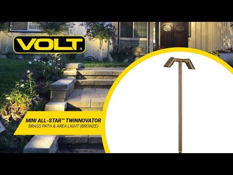 VOLT® Mini All-Star™ Twinnovator Brass Path & Area Light (Bronze)