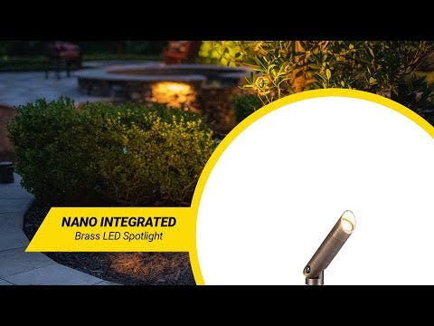 Nano Integrated LED Brass Spotlight Bronze VOLT Lighting
