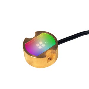 VOLT® RGBW BuddyPro™ Brass LED Puck Light features RGBW color changing capabilities.