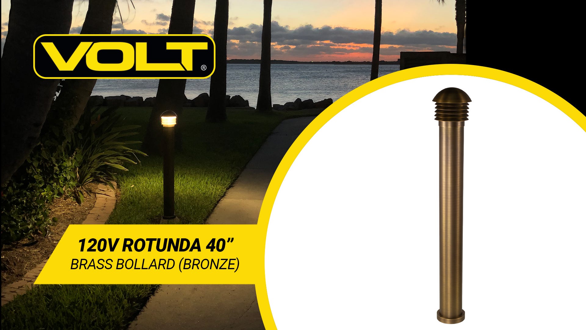 120 volt clearance bollard lights