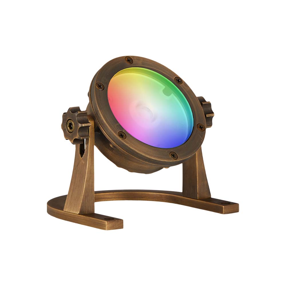 VOLT RGBW Salty Dog Integrated LED Brass Underwater Light Bronze