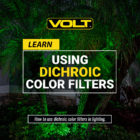 Using dichroic color filters to enhance landscape lighting