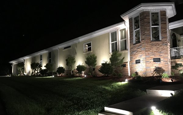Illuminated Home using Spotlights