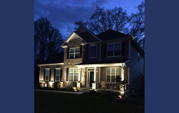 Illuminated House in New Jersey