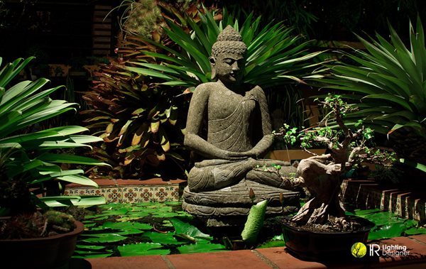 Lighting a Meditation Garden