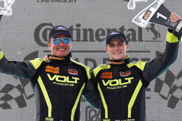VOLT Racing Team with Trophies
