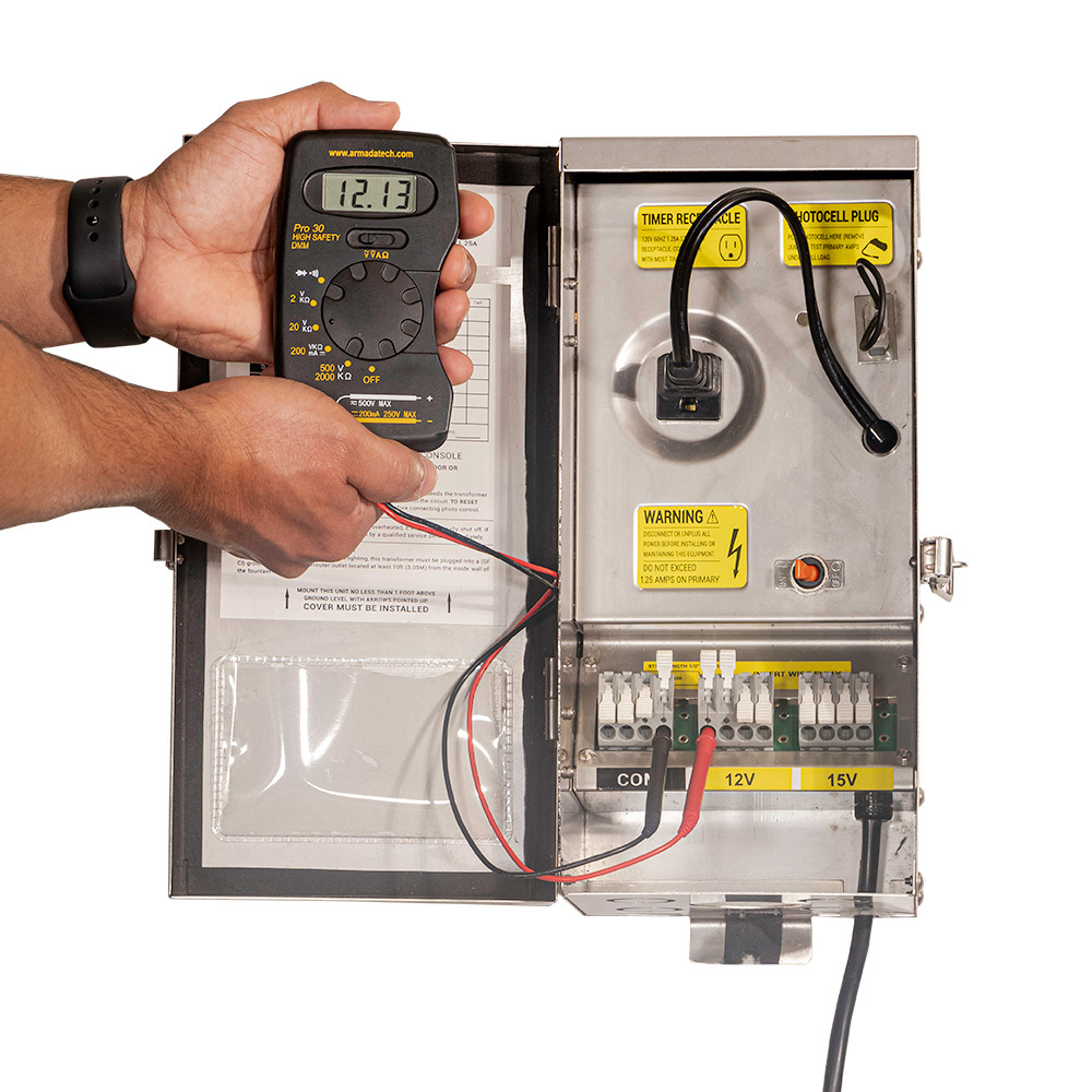 Using a Voltmeter On Transformer's Connection Terminals