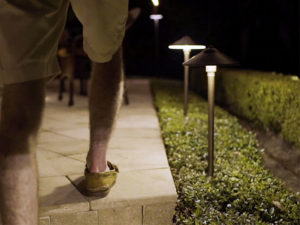 use path lights around lanai